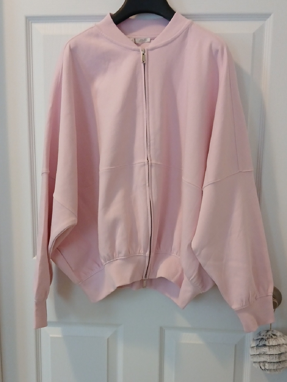 Zara Light Pink Bomber Jacket - Zip Front NWT